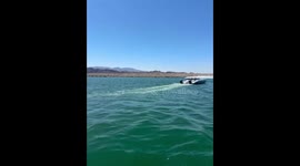 High-speed boat crashes into water during incident in Arizona, USA