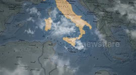 Italy: MOTION GRAPHICS - Recovery operations begin for sunken Bayesian superyacht off Sicily coast