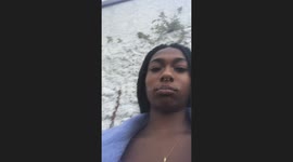 Man sits next to girl in a strange manner and falls as he walks away