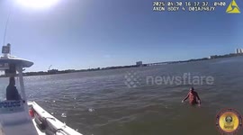 Daytona Beach, Florida Officer Rescues Boater Separated From Vessel