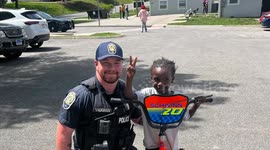 Grab The Tissues! Officer Surprises Young Boy With New Bike and Big Heart