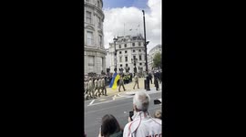 Ukrainian Soldiers cheered in VE Day 80th Anniversary Heroes March in Epic 2025 Celebration!
