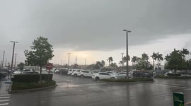 severe weather warning Palm beach county thunderstorm & heavy rain