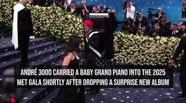 André 3000 carries piano into 2025 Met Gala amid surprise album drop