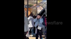 Injuries as sightseers thrown off malfunctioning magic carpet ride at tourist hotspot in China