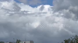 UK: Red Arrows flypast for VE Day 80th anniversary