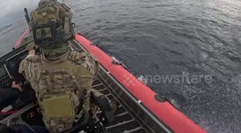 US Coast Guard catches suspected narco boat in the Eastern Pacific