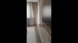 Cat peeks from behind curtains in Duisburg