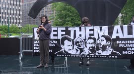 US: New York protest calls for release of detained students, scholars critical of Israel (2)