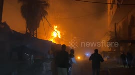 Israeli forces launch second strike on Gaza school sheltering displaced people