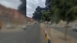 Yemen: Large Fire at Sana'a Airport Post-Strike