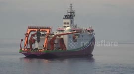 Chinese research vessel seen retrieving deep sea equipment in Philippine waters