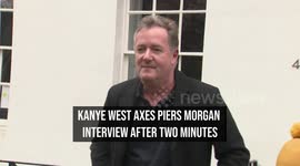 Kanye West axes Piers Morgan interview after two minutes