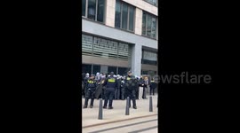 Netherlands: Pro-Palestinian Protesters Occupy Leiden University Building in The Hague