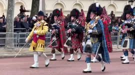 UK: Military parade moves through London marking 80th anniversary of VE Day