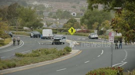 US, Los Angeles: Newbury Park Double Fatal Crash Graphic Content