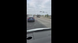 Trailer detaches from truck in Mooresville, North Carolina