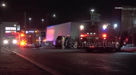 US, Phoenix: Phoenix SUV vs Parked Semi Collision