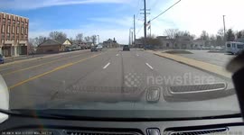 Exiting Car Runs Into Scootering Man