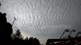 Timelapse of strange patterned clouds above Leeds in West Yorkshire