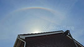 Sun halo spotted in Plymouth