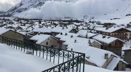 Avalanche Hit a Village in Bessans, France