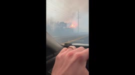 Driving Through the Jones Road Fire in New Jersey