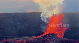 Lava fountains reach 500ft as they spew from volcano in Hawaii