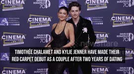 Timothée Chalamet and Kylie Jenner make red carpet debut as a couple