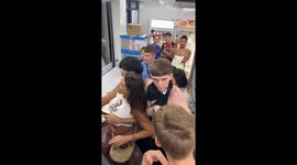 British tourists cause chaos as they fight for cheap food in Thai 7-Eleven shop