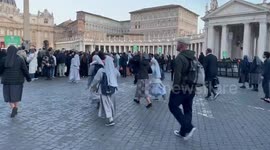 Vatican City: People flock to Saint Peter’s square for Pope Francis' funeral