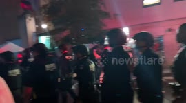 Palestine supporters arrested during protest at Columbia University