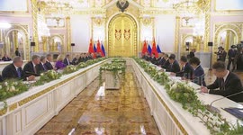 Russia: Russian President Putin meets Chinese counterpart Xi in Moscow (2)