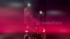 France: Paris On Fire After PSG Fans Celebrate Champions League Victory With Fireworks