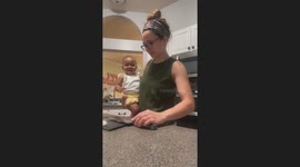 Baby Cracks Up Over Crushed Garlic