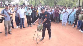 India: Civil defense personnel take part in the nationwide war mock drill