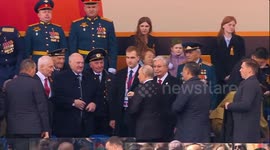 Russia: Putin greets troops during Victory Day celebrations in Moscow