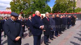 Russia: Putin, foreign leaders lay wreath at Tomb of Unknown Soldier in Moscow during Victory Day parade