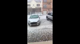 Flash floods and hailstorm sweep streets in Valencia, Spain