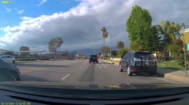 Car Flies Across Traffic and Gets T-Boned