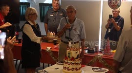 Iwo Jima Veteran Louis Bourgault Jr. Honored on 100th Birthday