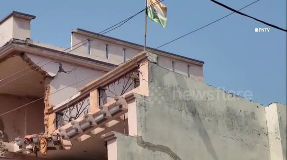 Damage in Jammu Rehari village after Drones Hit in India