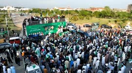 Pakistan: Drone captures hundreds gathered in Islamabad to support army amid Indo-Pak conflict