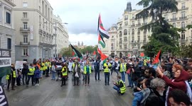 Spain: Hundreds take part in Pro-Palestinian protest in Madrid amid ongoing conflict