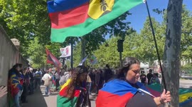 France: Protesters in Paris demand release of New Caledonian independence activists