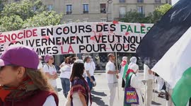 France: Protesters in Paris march in solidarity with Palestinians in Gaza