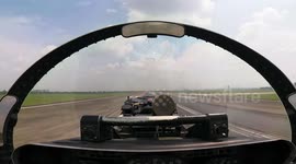 US fighter jets fly over South China Sea in military drill with the Philippines