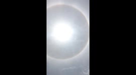 Giant sun halo appears after tornado in Vietnam