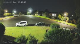 Home Security Footage of Meteor