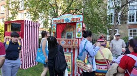 Punch And Judy’s are everywhere at the 50th Annual Covent Garden May Fayre and Puppet Festival